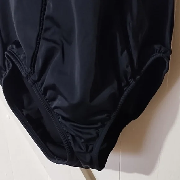 Time and Tru Black One Piece Swimsuit VGC Medium - Picture 4 of 10